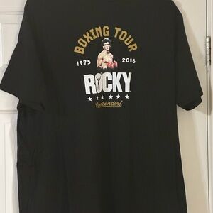Mens Contenders Rocky Boxing Tour 1975-2006 Brand New Black T-Shirt 2XL
